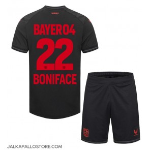 Bayer Leverkusen Victor Boniface #22 Kotipaita Lapsille 2023-24 Lyhythihainen (+ shortsit)